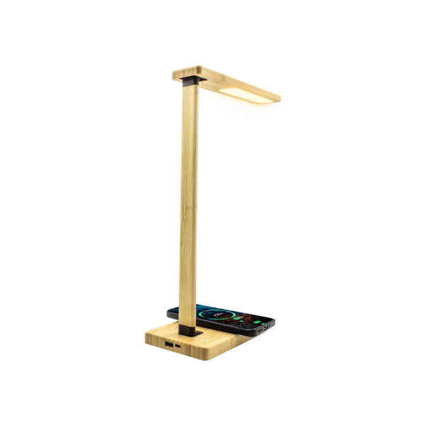 Lampada Bambù con ricarica telefonica - BLC1001 - immagine 2