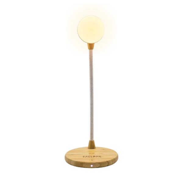 Lampada Bambù con ricarica telefonica e speaker - BLC2001