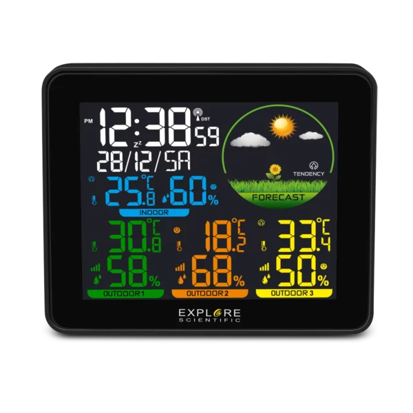 Stazione meteo radio-controllata con display a colori - WSH4005C - immagine 4