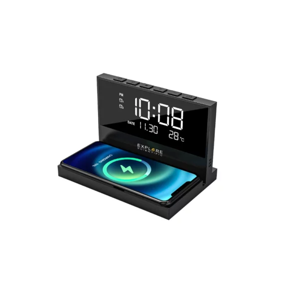Orologio da scrivania / comodino con ricarica wireless - BCC2002 - immagine 2